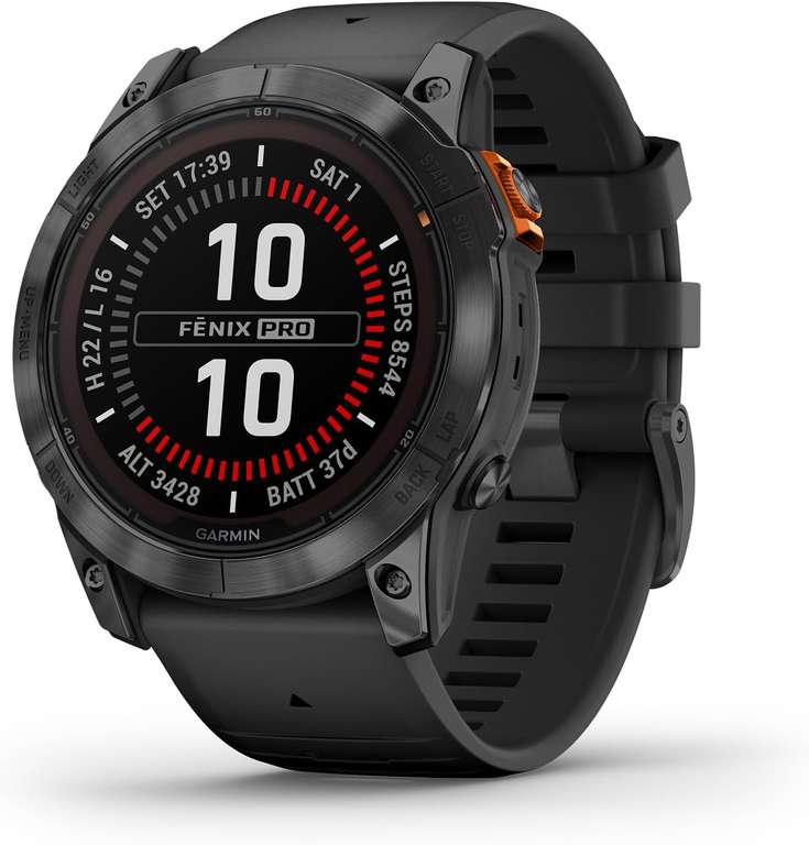 Garmin fēnix 7X Pro Solar GPS Smartwatch, 51 mm, Multisport, Black