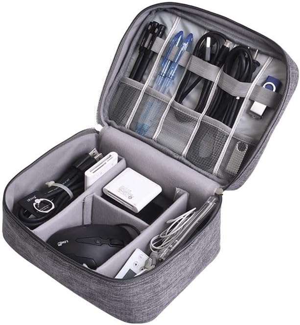 Generic Large Grey Waterproof Cables Organiser Bag - Sold by Amazon Haul (Free Delivery over £15 Spend)