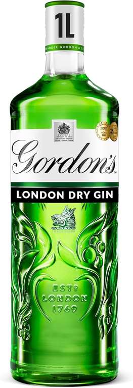 Gordon’s Special Dry London Gin | 37.5% vol | 1L | Award-Winning | Triple-Distilled London