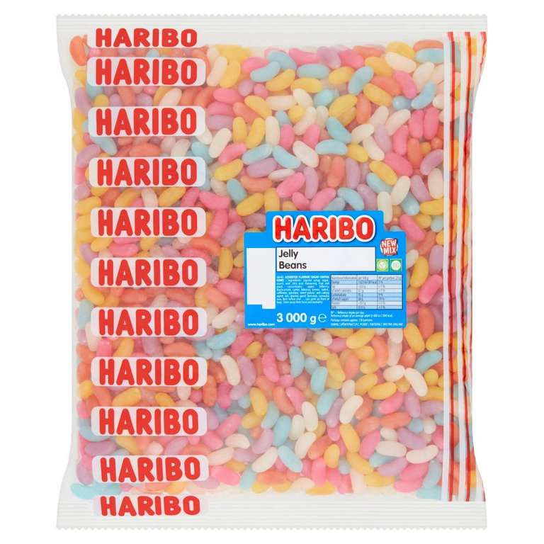 HARIBO Jelly Beans – Fruity and Chewy Sweets – 3kg Bulk Bag