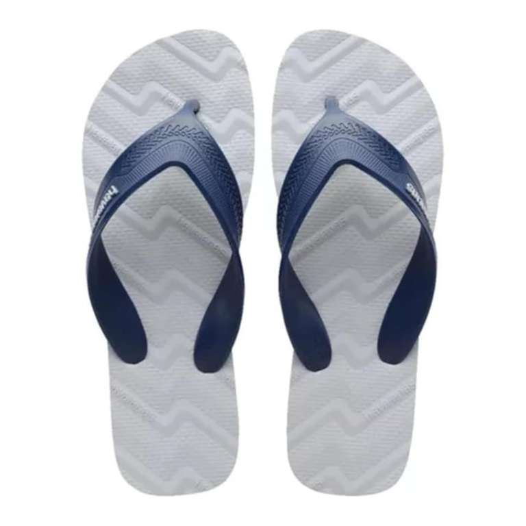 Havaianas Grey Track Waves Flip Flops - Sizes 6.5/7 10/11 & 11/12