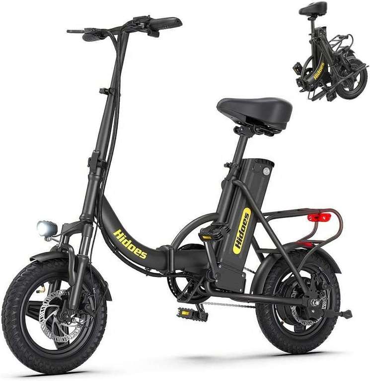 Hidoes C5 Folding Electric Bike 14" E bike Removable Battery 60KM W/code £160.73 W/Paypal - England Electric Scooter Store (Brand+) UK Del.