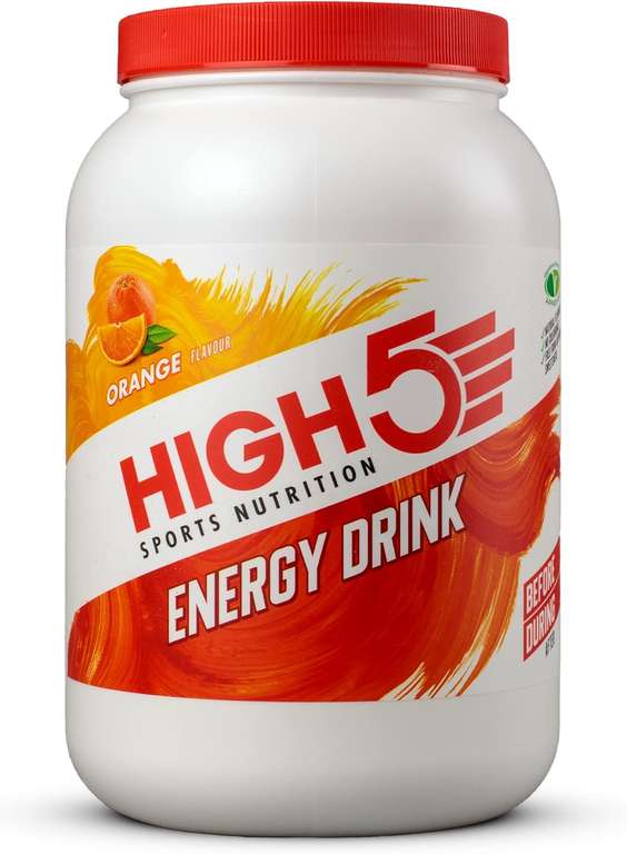 HIGH5 Energy Drink - Electrolytes Sport Energy Drink Powder - Isotonic Drink (Orange, 2.2kg - 46 Servings) - Prime Exclusive