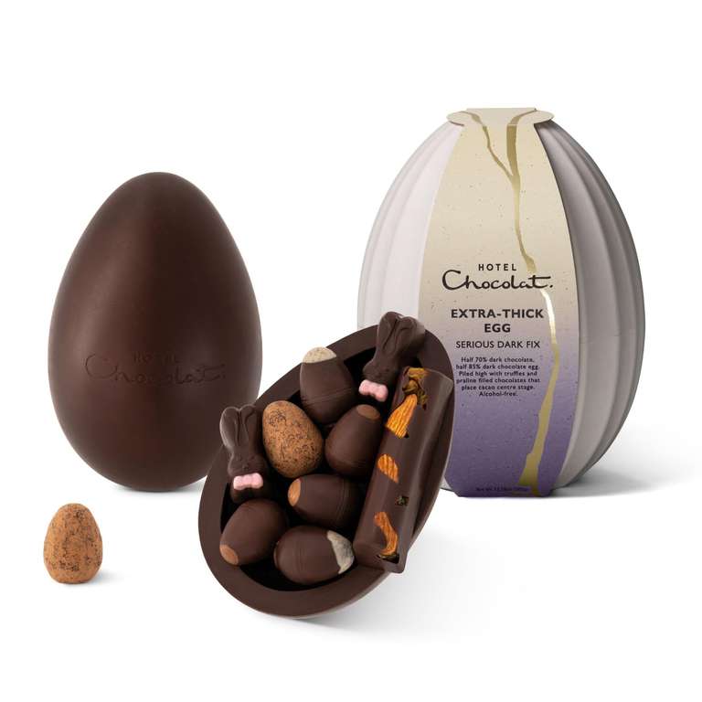 Hotel Chocolat Extra Thick Serious Dark Fix Easter Egg