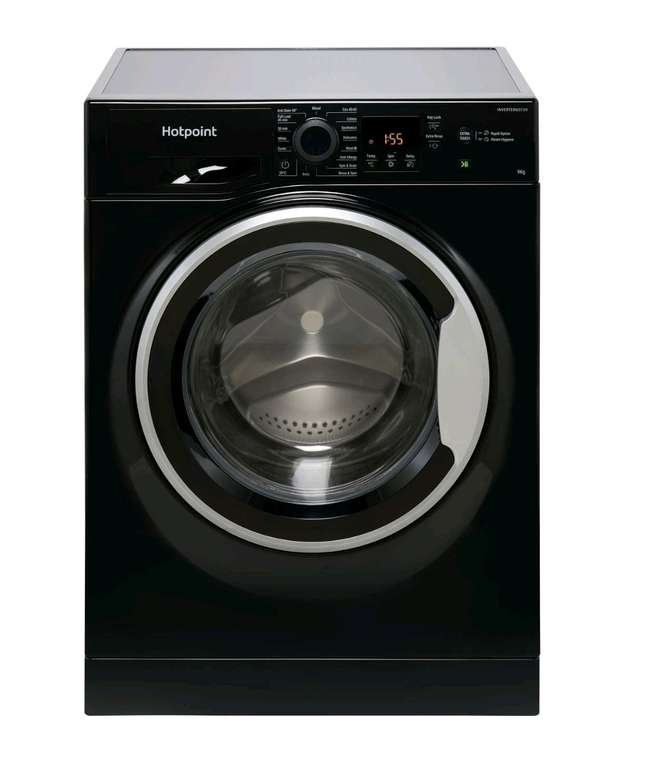 Hotpoint NSWM 946 BS UK 9Kg Washing Machine Black 1400 RPM A Rated (UK Mainland) - Sold by AO