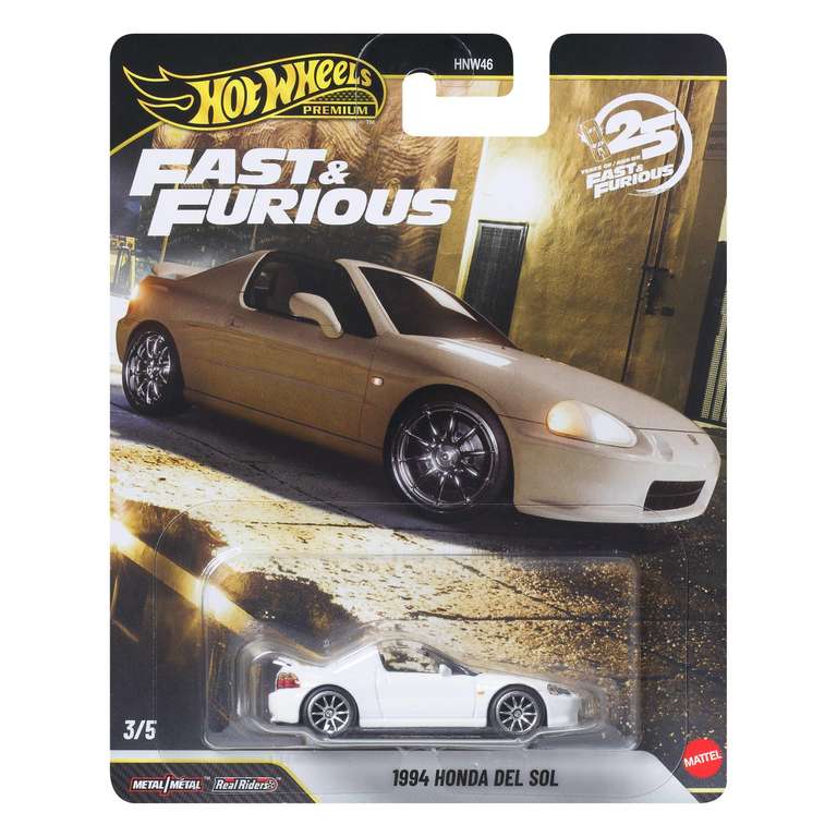 Hot Wheels Premium Fast & Furious 1:64 1994 Honda Del Sol Die-Cast Car