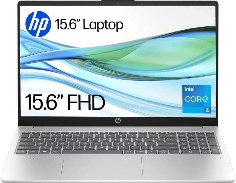HP 15.6" Laptop | Intel Core i5 i5-1334U Processor | 16 GB RAM | 512 GB SSD - Silver