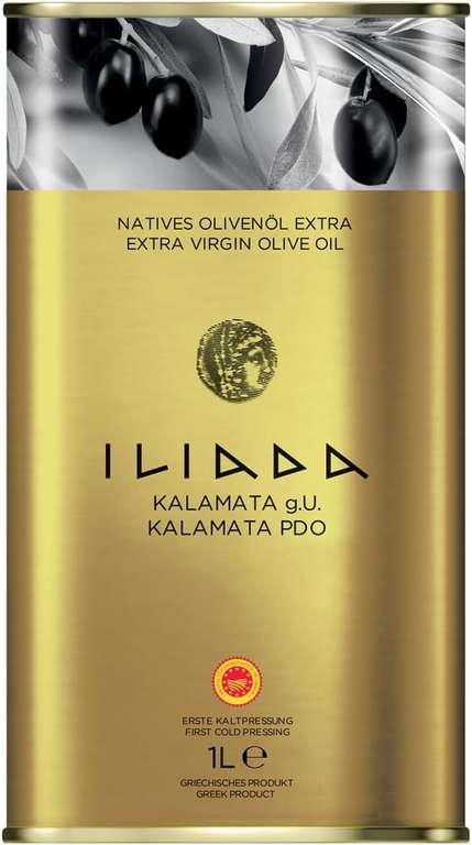 Iliada Pdo Kalamata Extra Virgin Olive Oil Tin, 1000ml - £9.02 S&S