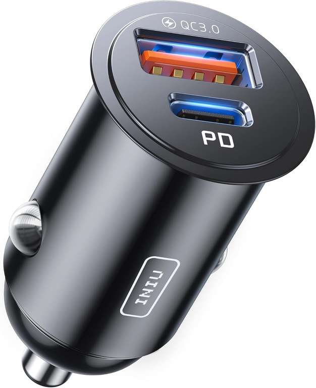 INIU Car Charger, Total 60W [USB C 30W+USB A 36W] Cigarette Lighter Charger @ Amazon Haul