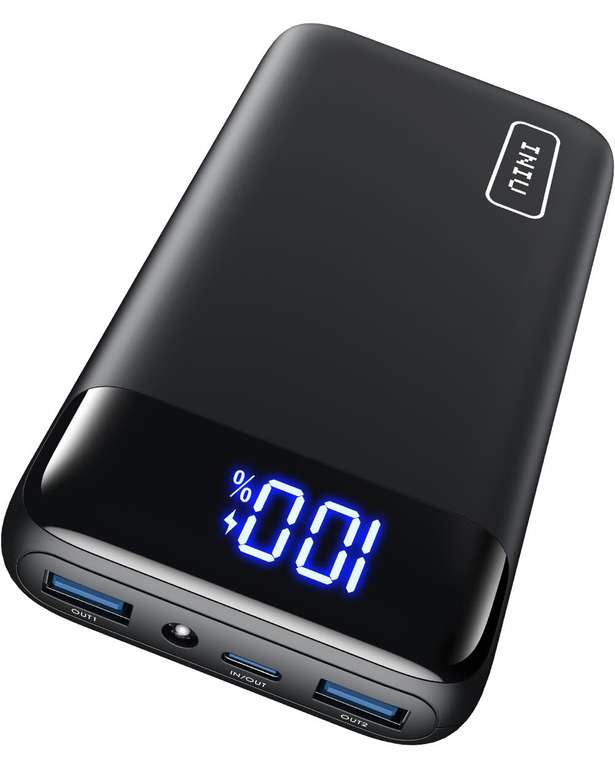 INIU Power Bank, 20000mAh Fast Charging Powerbank with USB Type C Input & Output