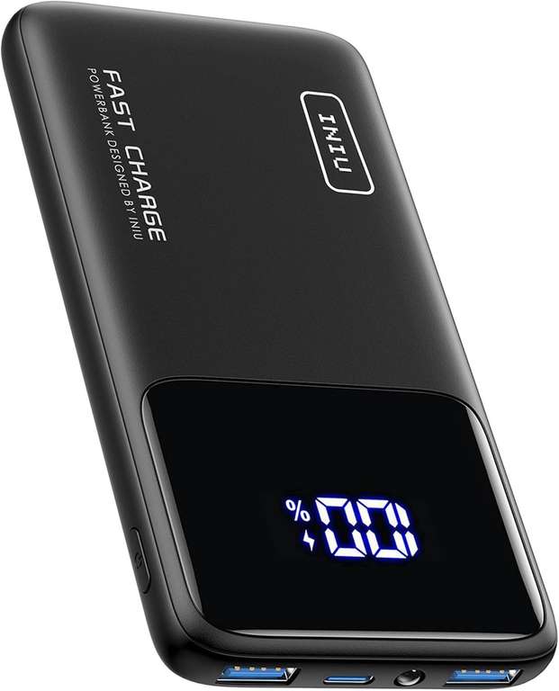 INIU Power Bank, Slim 22.5W PD Fast Charging Portable Charger, USB C in&out 10000mAh Battery