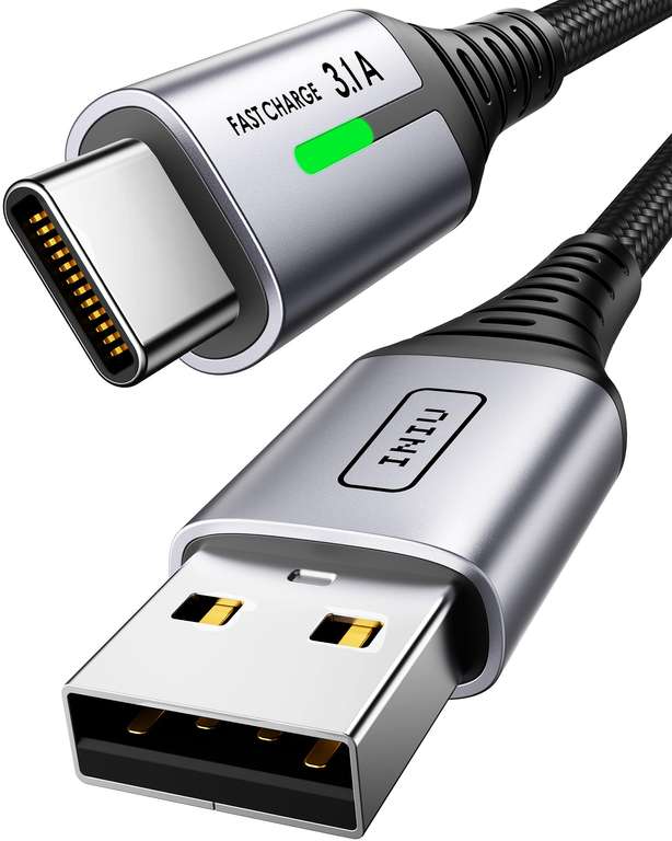 INIU USB C Charger Cable, 2m Type C Cable Fast Charging, Braided USB A to USB-C W/ Discount at Checkout SimpleLife FBA
