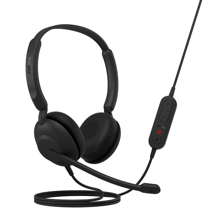Jabra Evolve 10 Wired Headset with Noise-Cancelling Microphone for PC/Laptop Use – Easy USB-A Setup