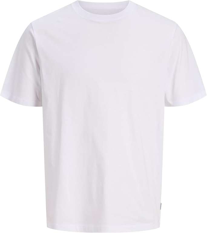 JACK & JONES Mens Basic T Ss O Neck T-shirt, White - Sizes S, M, L, XL, XXL