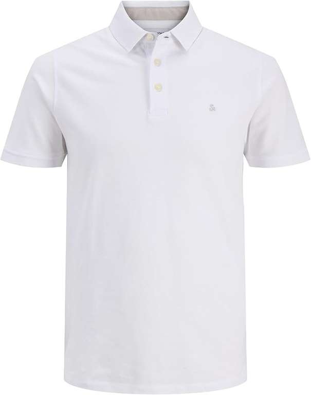JACK & JONES Men's Paulos Tipped Pique Short Sleeve Polo - Size L