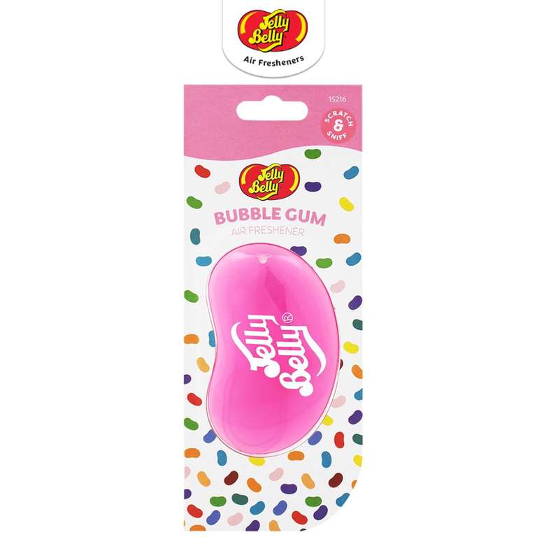 Jelly Belly 15216 3d Jelly Bean Air Freshener - Bubble Gum