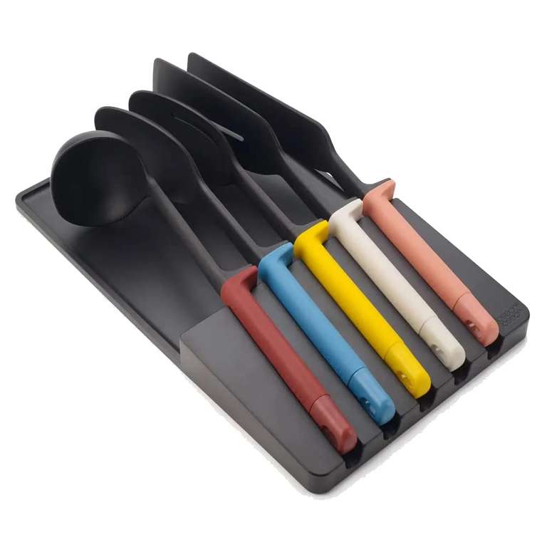 Joseph Joseph Elevate Utensils in Drawer Store 5-Piece Utensil Set, Kitchen Storage & Organisation - Multicolour