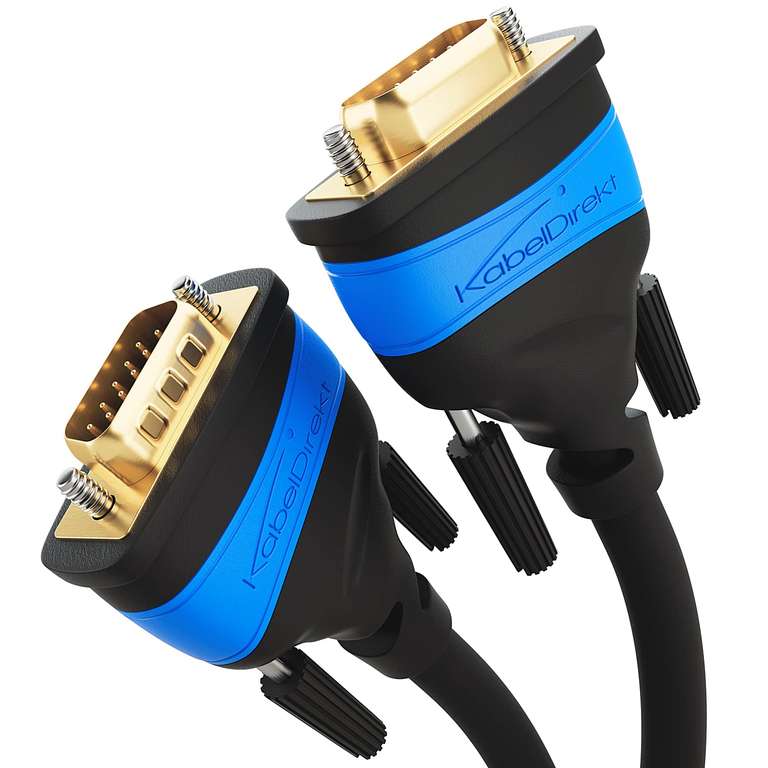 KabelDirekt VGA Cables - 1 x 0.5m - (15-pin D-Sub)