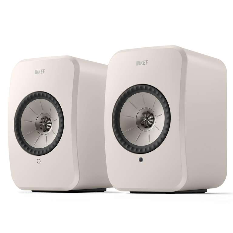 KEF LSX II LT Wireless HiFi Speakers - Pair (Stone White) - Sold by Amazon US