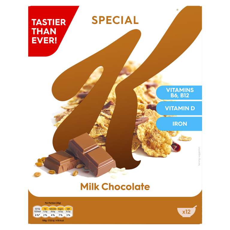 Kellogg's Special K Milk Chocolate Breakfast Cereal 360g