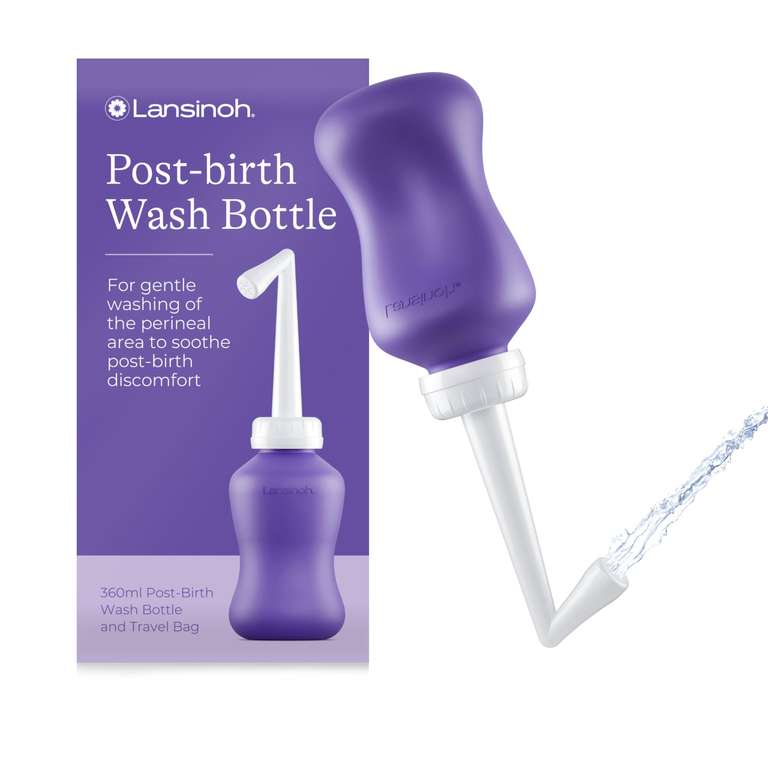 Lansinoh Peri Bottle Postpartum + Travel Bag - 360 ml - Portable Bidet