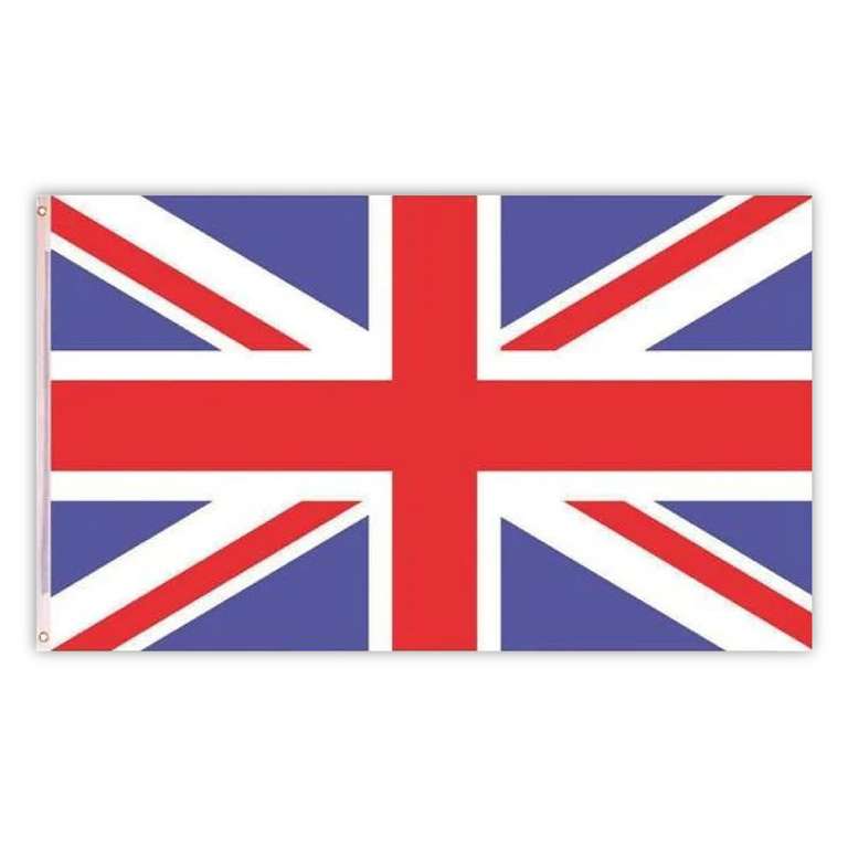 Large Great Britain Flag 5x3 FT – Union Jack Banner with Metal Eyelets - Made in the UK