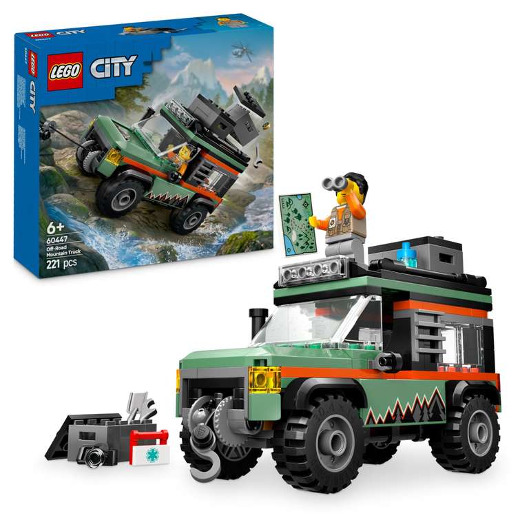 LEGO 60447 City Off-Road 4x4 Mountain Truck Toy Set - Voucher Price