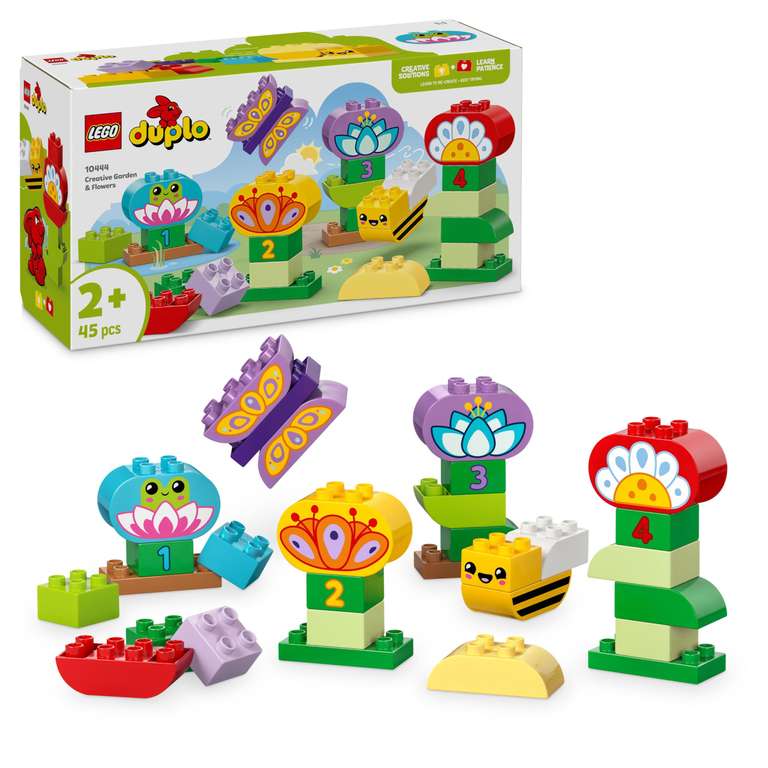 LEGO DUPLO Creative Garden & Flowers - Montessori Toys - w/Voucher