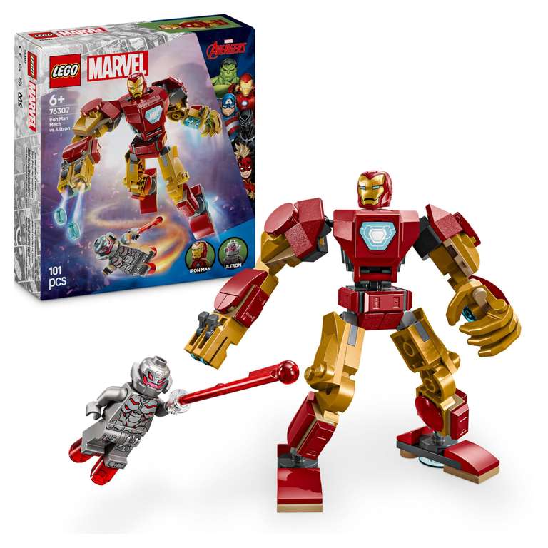 LEGO Marvel Iron Man Mech vs Ultron 76307