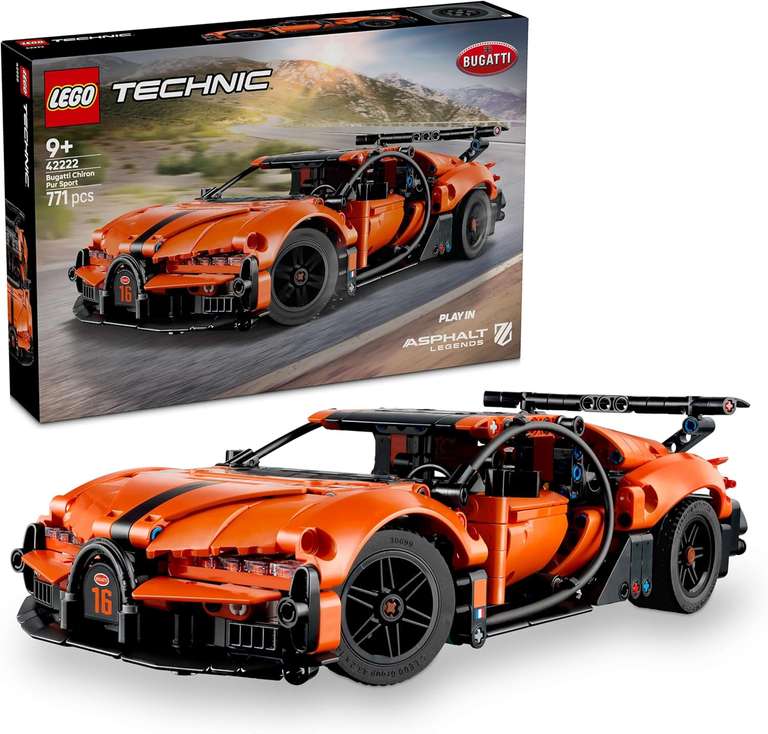 LEGO Technic Bugatti Chiron Pur Sport Hypercar 42222