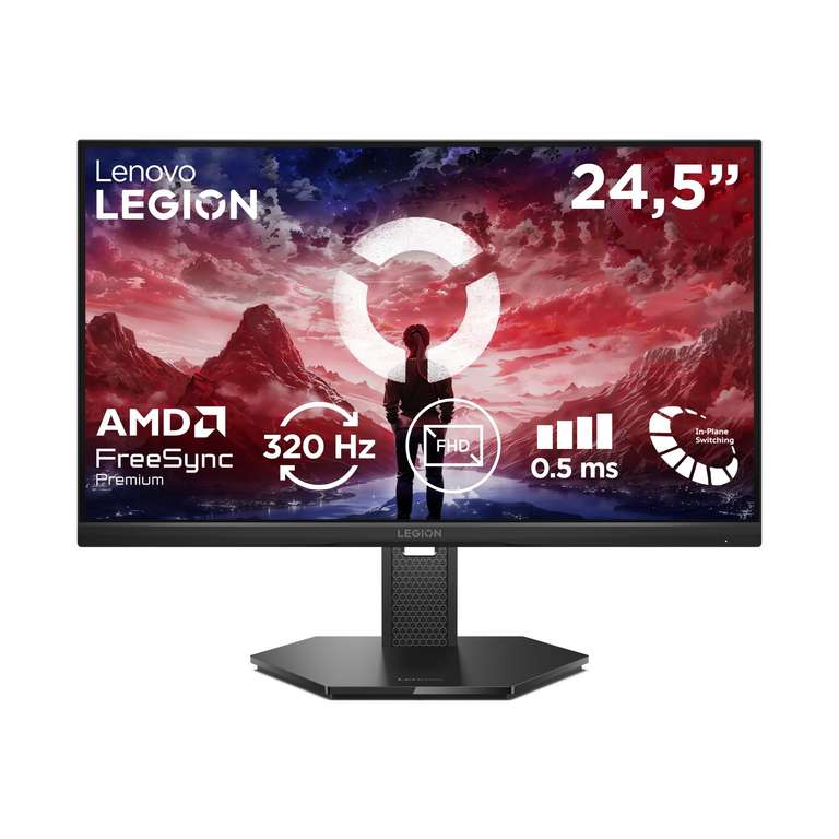 Lenovo Legion 25-10 24.5" FHD Gaming Monitor – 320Hz Ultra-Fast Refresh, 0.5ms Response, HDR10, 99% sRGB, AMD FreeSync