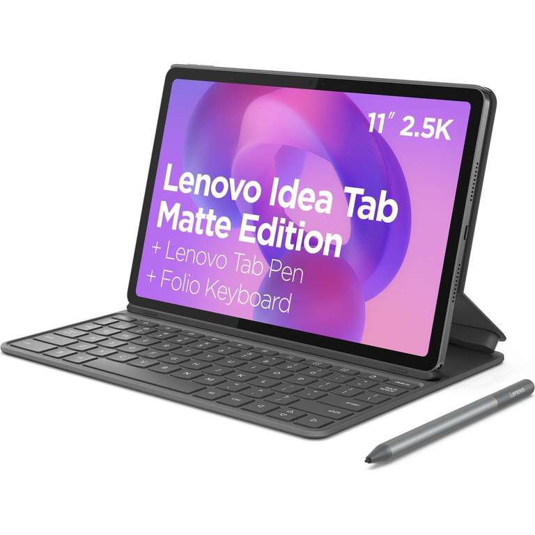Lenovo TDS 11 Inches 128GB Android Tablet Luna Grey Including Keyboard and Pen - With Code, Sold by AO (UK Mainland)