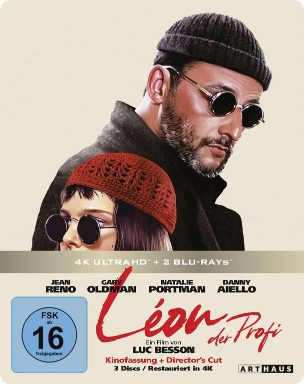 Leon: The Professional - Limited Steelbook (4K UHD & 2 Blu-rays) - Sold by Amazon EU