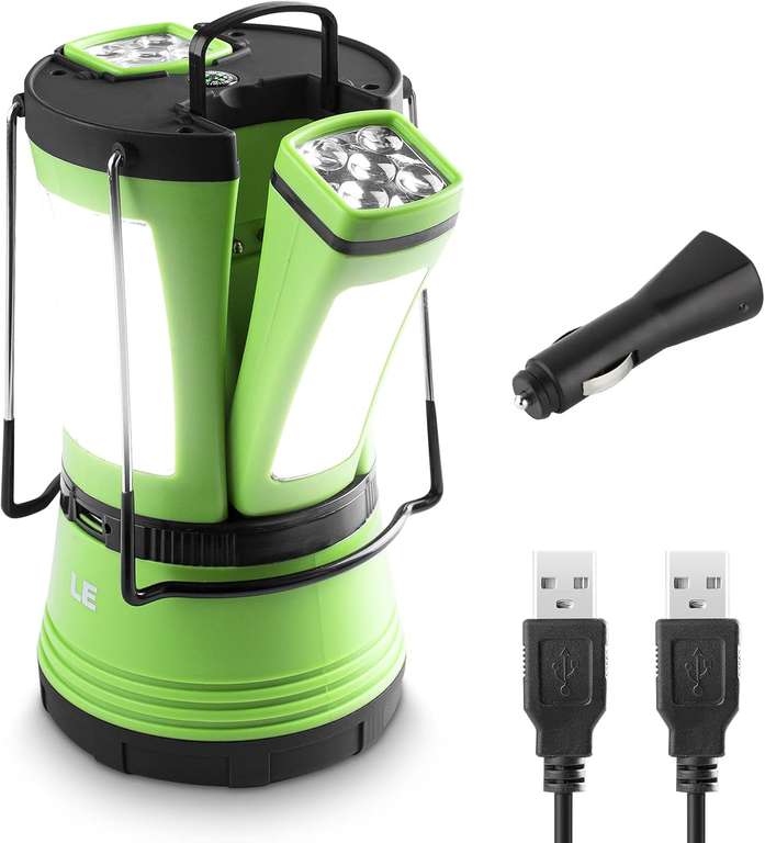 Lepro 3 in 1 Camping Lantern with 2 Detachable Torches - 600 Lumen - Sold by Lepro UK FBA