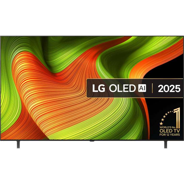LG OLED55B56LA (2025) 55" OLED HDR 4K Ultra HD Smart AI TV, 5 Year Warranty - With Code