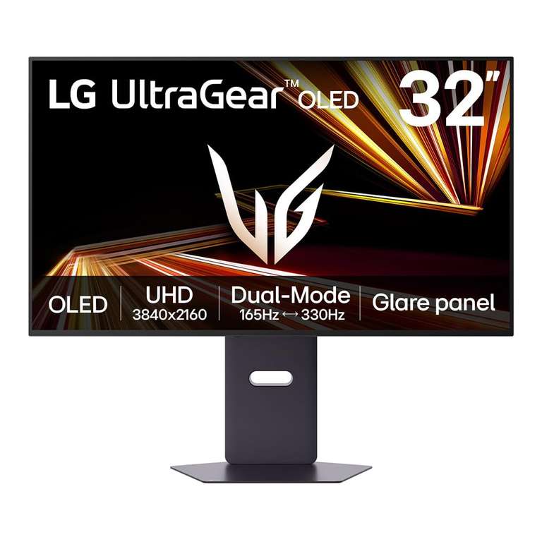 LG UltraGear 32GX850A 32" 4K OLED Gaming Monitor – WOLED MLA+, 165Hz/330Hz Dual-Mode, 0.03ms, HDMI 2.1