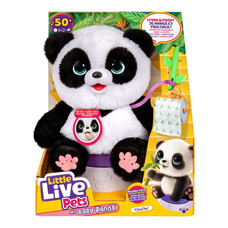 Little Live Pets My Baby Panda ChuChu|Interactive Pet with 50+ Sounds & Reactions