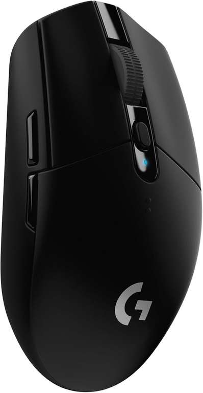 Logitech G G305 LIGHTSPEED Wireless Gaming Mouse, HERO 12K Sensor, 12,000 DPI, Lightweight, 6 Buttons, 250h Battery Life - Black