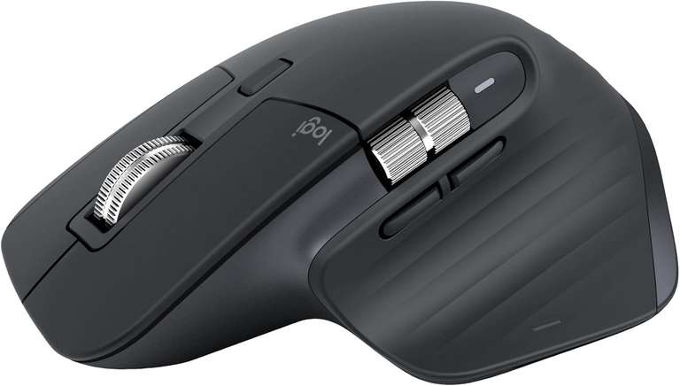 Logitech MX Master 3S - Wireless Performance Mouse with Ultra-fast Scrolling, Ergo, 8K DPI, Track on Glass, Quiet Clicks, USB-C