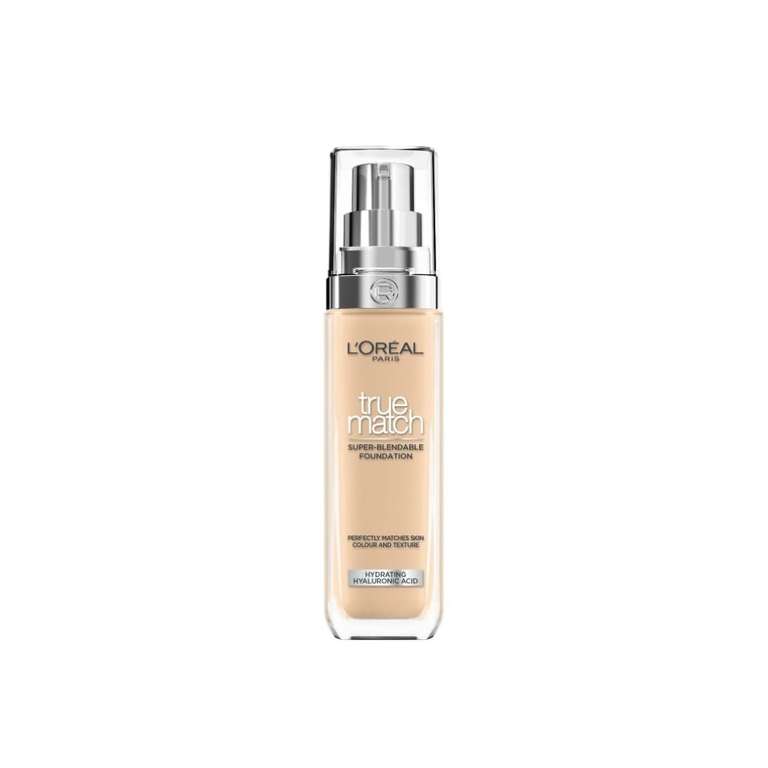 L'Oréal Paris Foundation for Face with Hyaluronic Acid for All Skin Tones, SPF 16, 4.5N True Beige, 30ml
