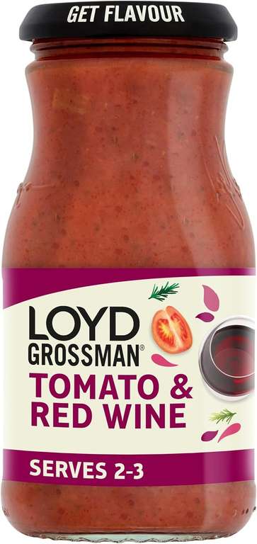 Loyd Grossman Italian Tomato & Red Wine Sauce – 350g