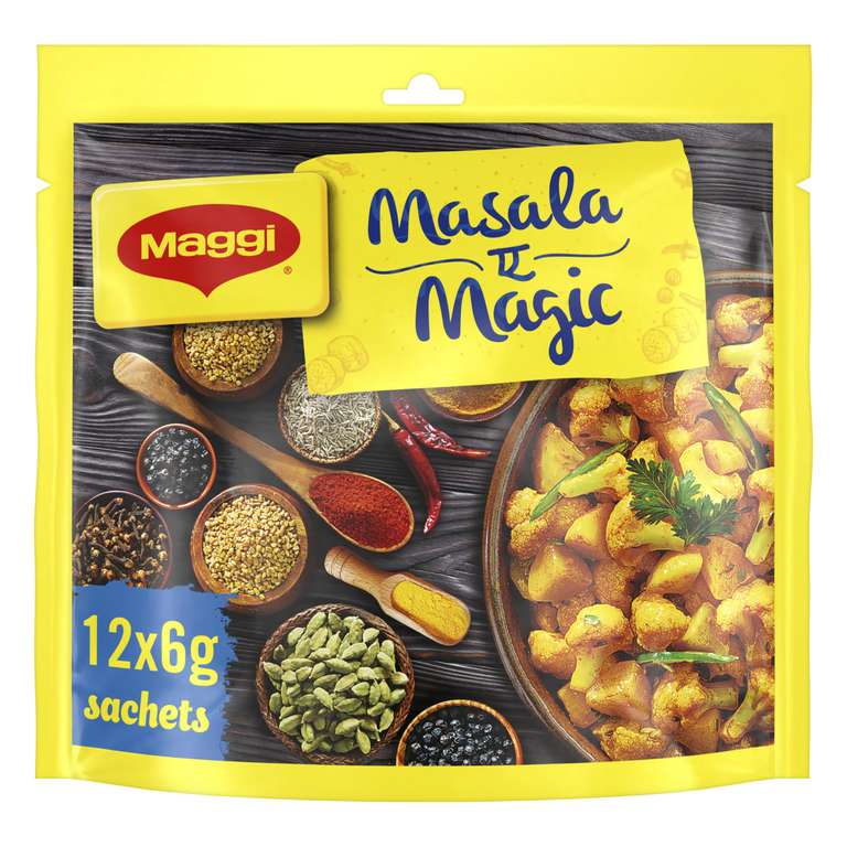 Maggi Masala Magic Seasoning Mix Sachets 12x6g (Pack of 1)
