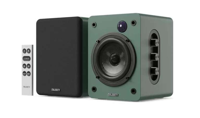 Majority D50X Bluetooth PC Speakers 60w Hi-fi Green - Certified Refurbished Condition - Sold By Thorness Outlet