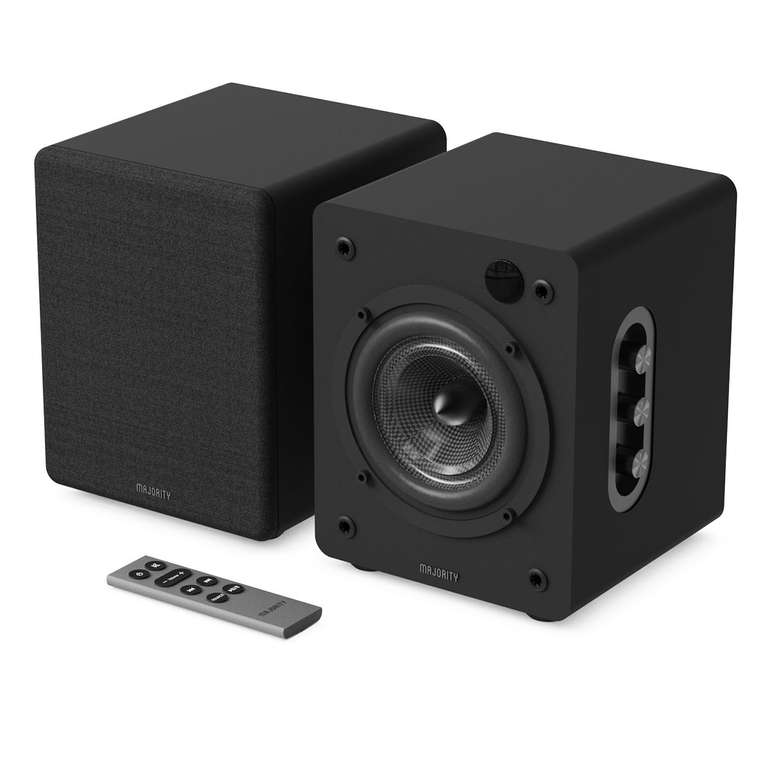 MAJORITY Bookshelf Bluetooth Wireless Active Speakers PAIR Hi-Fi, 2.0 sound 60W, HDMI ARC+ / Sold By iZilla / FBA