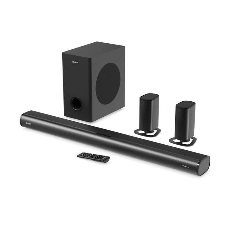 Majority Everest Bluetooth 5.1 Surround Sound System, 3D Dolby Audio Soundbar 300W - (Certified Refurbished) - Sold By Thorness Outlet