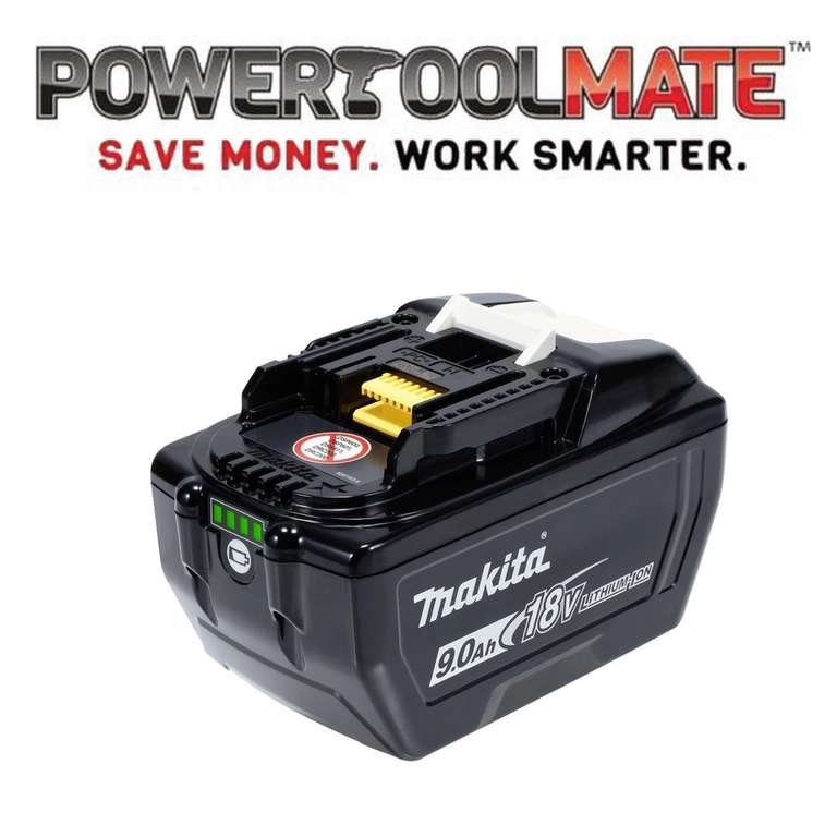 Makita BL1890 1915H4-0 18v LXT 9ah Battery Genuine with Code. Sold By Powertoolmate