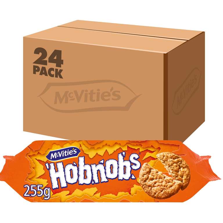 McVitie's Hobnobs Biscuits The Oaty One, 255g (24 Pack) (£21.89 S&S)