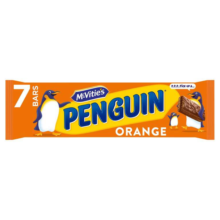 McVitie's Penguin Orange Biscuit Bar, 7 x 24.6 g Bars ( 87p - 97p with S&S)