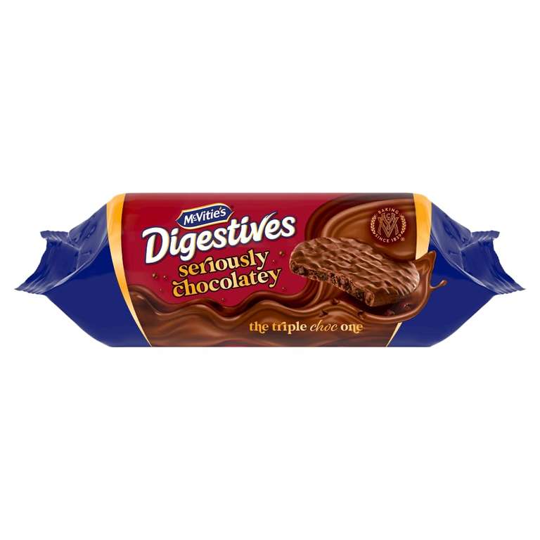McVitie's Seriously Chocolatey Digestive Biscuits, 250g