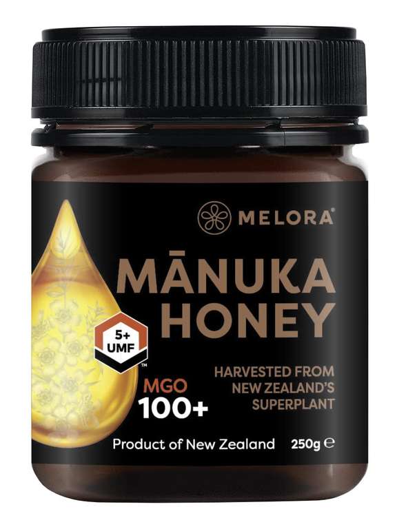 Melora Genuine Manuka Honey - 100 MGO, 250g - 5+ UMF